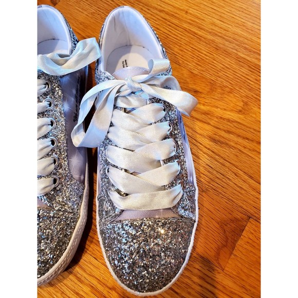 The Bradford Exchange Silver Sparkle Marilyn Monroe Sneakers Size 8 - Picture 2 of 11